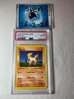 1999 Pokemon Base Set 1st Edition Ponyta Psa 8, Hobby en Vrije tijd, Verzamelkaartspellen | Pokémon, Ophalen of Verzenden, Zo goed als nieuw