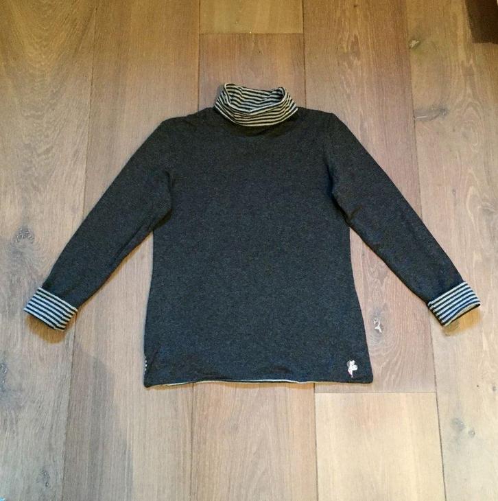 2-zijdig draagbaar grijs coltruitje merk Disney; maat 152, Kinderen en Baby's, Kinderkleding | Maat 152, Zo goed als nieuw, Meisje