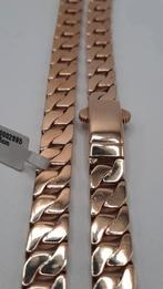 gouden coban link ketting 14kt, Www.bredajuwelier.nl, Nieuw, Ophalen of Verzenden, Www.bredajuwelier.nl
