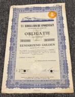 Obligatie Nederlandse Spoorwegen 1000 gulden, Verzamelen, Spoorwegen en Tramwegen, Ophalen of Verzenden, Zo goed als nieuw, Trein