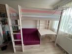 Flexa hoogslaper met bureau en bank, Ophalen, Eenpersoons, Zo goed als nieuw, 200 cm