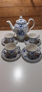 Johnson Bros koffie set uit de jaren 70 in Indies Blue (477), Antiek en Kunst, Antiek | Servies los, Ophalen of Verzenden