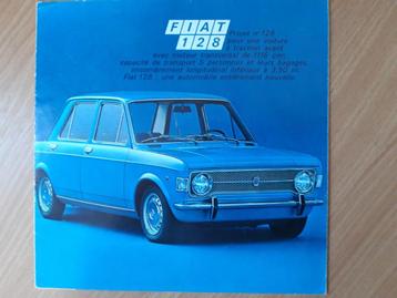  Folder Fiat 128 introductie 1969 – Frans beschikbaar voor biedingen