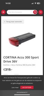 Cortina Phylion fiets accu, Fietsen en Brommers, Fietsaccessoires | Fietsaccu's, Ophalen of Verzenden, Zo goed als nieuw