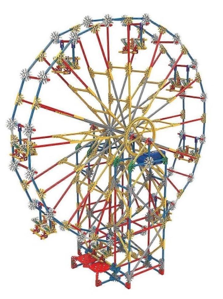 K'nex 3in1 o.a. draaiend Reuzenrad | COMPLEET | Sinttip!, Kinderen en Baby's, Speelgoed | Bouwstenen, Zo goed als nieuw, K'nex