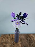 Bloemen boeket van chenilledraad, paars, Ophalen of Verzenden, Nieuw, Binnen