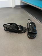 Altraofficina leren open schoenen, Altraofficina, Zwart, Zo goed als nieuw, Sandalen of Muiltjes