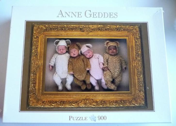 1 PUZZEL V ANNE GEDDES 900 ST NIEUW OOK 3 GEDDESPOPPEN NIEUW, Hobby en Vrije tijd, Denksport en Puzzels, Nieuw, Legpuzzel, 500 t/m 1500 stukjes