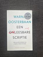 Een Onleesbare Scriptie - Warna Oosterbaan, Boeken, Ophalen of Verzenden, Zo goed als nieuw, Niet van toepassing