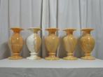 Natuurstenen vazen (Onyx Marmer) (Oranje | 40 cm), Huis en Inrichting, Woonaccessoires | Vazen, Ophalen, Steen, Nieuw, Oranje