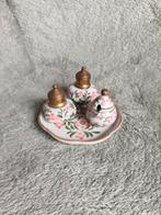 Vintage Kruidenstel met Bloemmotief, Ophalen of Verzenden