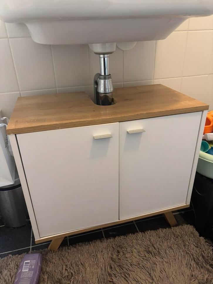Badkamer kasten set, Huis en Inrichting, Badkamer | Badkamermeubels, Gebruikt, (Half)hoge kast, 150 tot 200 cm, Minder dan 50 cm