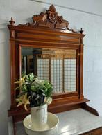 Eiken waskast ladekast commode met marmeren blad en spiegel, Huis en Inrichting, Kasten | Ladekasten, Gebruikt, 5 laden of meer