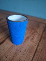 Vintage Blauw Vaasje, Gebruikt, Blauw, Aardewerk of Porselein, Ophalen of Verzenden