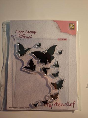 Nellie Snellen Clear Stamp - Vlinders beschikbaar voor biedingen