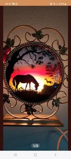 Vintage paarden lamp, Huis en Inrichting, Ophalen of Verzenden, Gebruikt