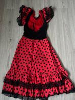 Carnavalspak spaanse danseres maat 128, Ophalen of Verzenden, Zo goed als nieuw, 122 t/m 128, Meisje