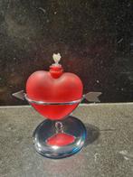 Hartvormige olielamp, Ophalen of Verzenden, Zo goed als nieuw, Metaal, Kaars