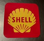 SHELL logo  schelp 70s  - retro sticker  voor benzinepomp, Verzamelen, Ophalen of Verzenden, Zo goed als nieuw, Auto's