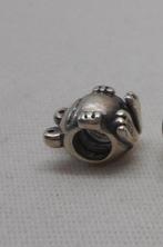 Zilveren Pandora bedel kikker nr.697, Sieraden, Tassen en Uiterlijk, Bedels, Verzenden, Pandora, Zo goed als nieuw, 1 bedel