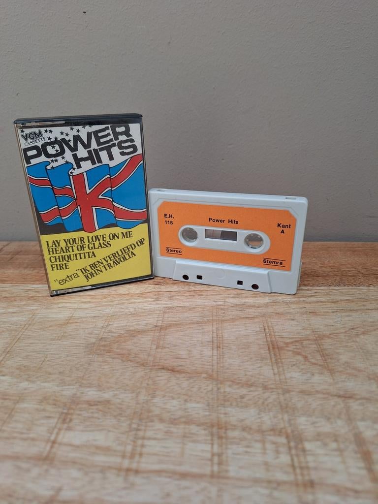 Power Hits Cassetteband - Diverse Genre, 1 bandje, Ophalen of Verzenden, Zo goed als nieuw, Origineel