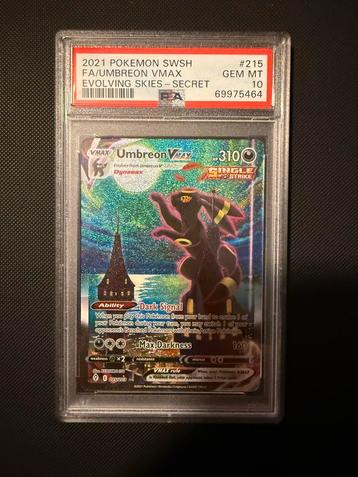Umbreon VMAX (EVS 215) PSA 10 beschikbaar voor biedingen