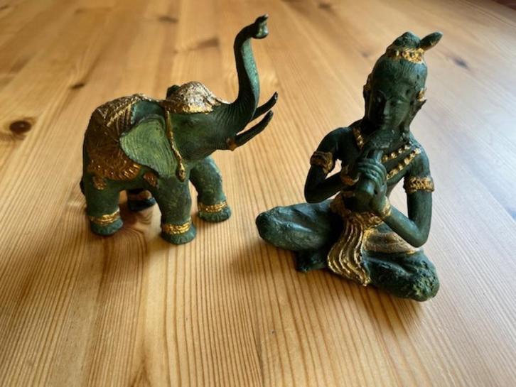Verguld Bronzen beeldjes uit Thailand, Antiek en Kunst, Kunst | Niet-Westerse kunst, Ophalen of Verzenden
