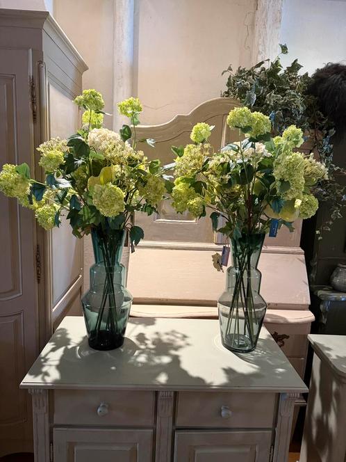 Light & Living vaas Trosmu 44cm incl groot zijde boeket VdlM, Huis en Inrichting, Woonaccessoires | Kunstplanten en Kunstbloemen