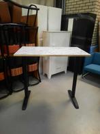 Mooie bartafel statafel metaal marmerlook koper 120x68 cm., Ophalen, Zo goed als nieuw