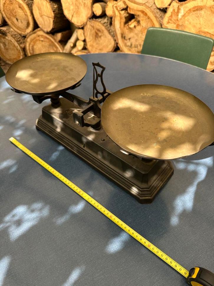 Vintage weegschaal - decoratief object, Antiek en Kunst, Antiek | Gereedschap en Instrumenten, Ophalen