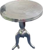 Zilver Bijzettafel, Ophalen, Minder dan 55 cm, Gebruikt, Metaal of Aluminium