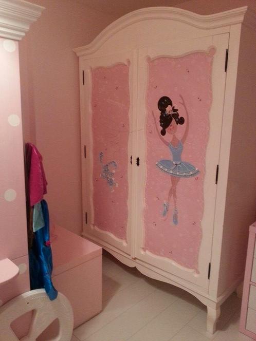 Opsetims meiden kledingkast, Kinderen en Baby's, Kinderkamer | Commodes en Kasten, Zo goed als nieuw, 105 cm of meer, 50 tot 70 cm
