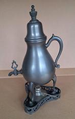 Tinnen Thee-/Koffiekan met Rechaud, Antiek en Kunst, Antiek | Tin, Ophalen