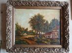 Schilderij van Koller met gouden lijst, Ophalen of Verzenden