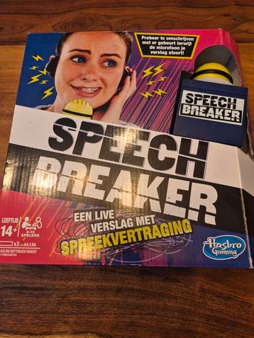 Speech Breaker – Hilarisch partyspel met microfoon - Hasbro beschikbaar voor biedingen