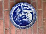 Delfts blauw wandbord, Antiek en Kunst, Curiosa en Brocante, Ophalen