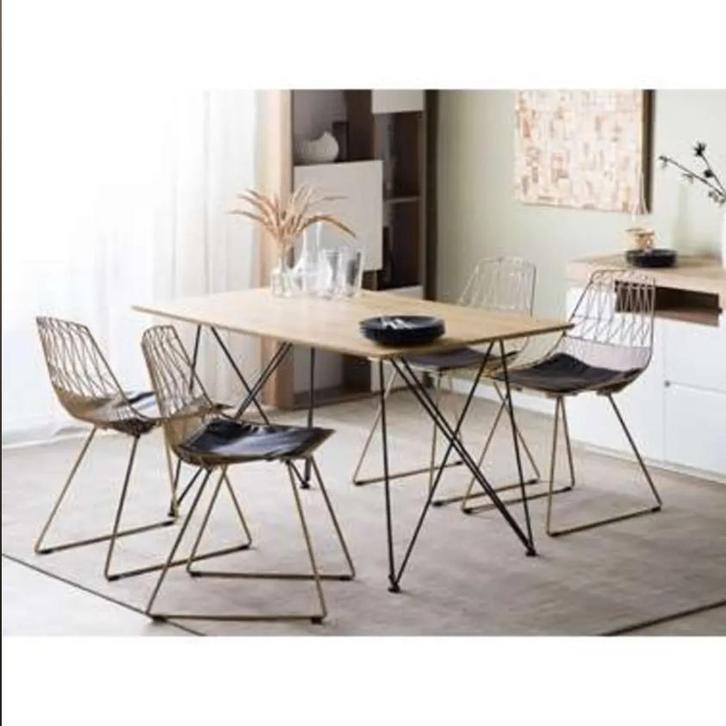 eettafel Leenbakker, Huis en Inrichting, Tafels | Eettafels, Gebruikt, 50 tot 100 cm, 100 tot 150 cm, Vier personen, Rechthoekig