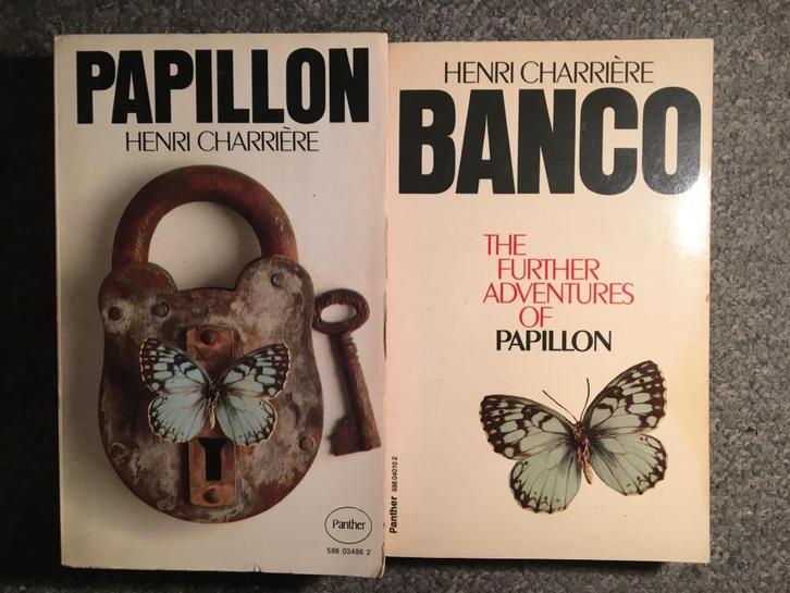 Papillon + Banco (Papillon 2) ; door Henri Charrière, Boeken, Literatuur, Gelezen, Europa overig, Ophalen of Verzenden