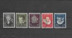 Nederland 1956, NVPH 683 t/m 687, Gestempeld., Postzegels en Munten, Postzegels | Nederland, Na 1940, Verzenden, Gestempeld