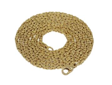 Koningsketting 14k gouden heren konings schakel collier 80cm beschikbaar voor biedingen