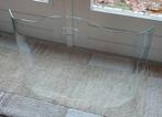 Haardscherm gebogen veiligheidsglas 73 x 56 cm zgan, Huis en Inrichting, Ophalen, Zo goed als nieuw, Vrijstaande haard, Elektrische haard