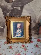 Brocante prentje in barok lijstje, Antiek en Kunst, Ophalen of Verzenden