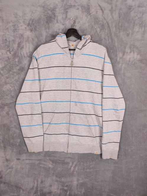 Carhartt Trui Vest XL Zip Up Hoodie Grijs, Kleding | Heren, Truien en Vesten, Gedragen, Maat 56/58 (XL), Grijs, Ophalen of Verzenden