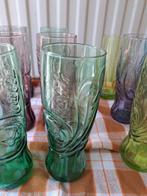 Coca Cola glazen gekleurd 12 stuks, Verzamelen, Glas en Borrelglaasjes, Ophalen of Verzenden, Zo goed als nieuw, Frisdrankglas