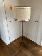Vintage Staande Schemerlamp met Messing Voet, Huis en Inrichting, Ophalen, Gebruikt, Rond, Vintage klassiek