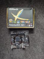 ASRock Moederbord - FM2A68M-HD+, DDR3, Ophalen of Verzenden, Zo goed als nieuw, Micro-ATX
