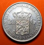 Rijksdaalder 1931 wilhelmina, Postzegels en Munten, Munten | Nederland, Zilver, 2½ gulden, Koningin Wilhelmina, Losse munt