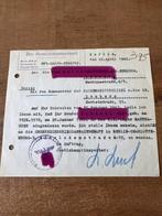 Zeldzaam document over deportatie naar Mauthausen – 1942, Ophalen of Verzenden, Duitsland