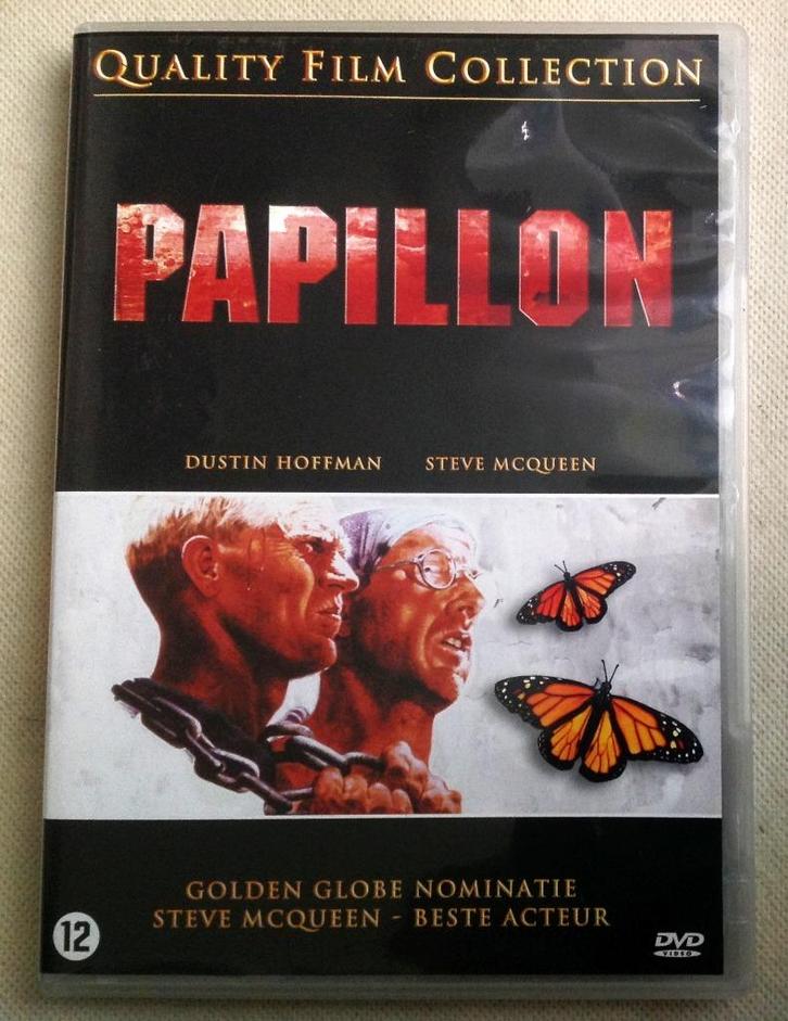 Papillon Steve McQueen Dustin Hoffman Franklin J. Schaffner, Cd's en Dvd's, Dvd's | Klassiekers, Gebruikt, 1960 tot 1980, Vanaf 12 jaar