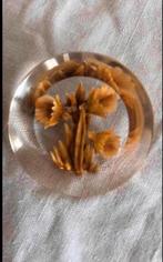 Antieke lucite broche, Ophalen of Verzenden, Minder dan 4 cm, Overige kleuren, Overige materialen